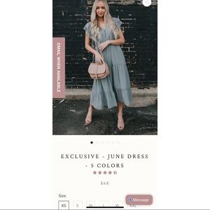 june midi dress